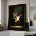 Romantic Dance Couple, Ballet Canvas Art, Elegant Wall Print, Contemporary Dance Decor, Home Art Design Ready To Hang,