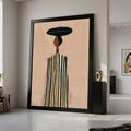 Abstract African Woman Canvas, Modern Art Print, Minimalist Wall Art, Ethnic Home Decor Canvas Ready To Hang,