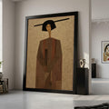 Abstract Woman Portrait Canvas, Modern Art Print, Wall Art, Minimalist Home Décor, Figurative Art Canvas Ready To Hang,