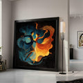 Elegant Dancing Couple Canvas Wall Art, Romantic Ballroom Dance Painting, Abstract Motion Art, Couples Dance Home Decor, Ready To Hang,