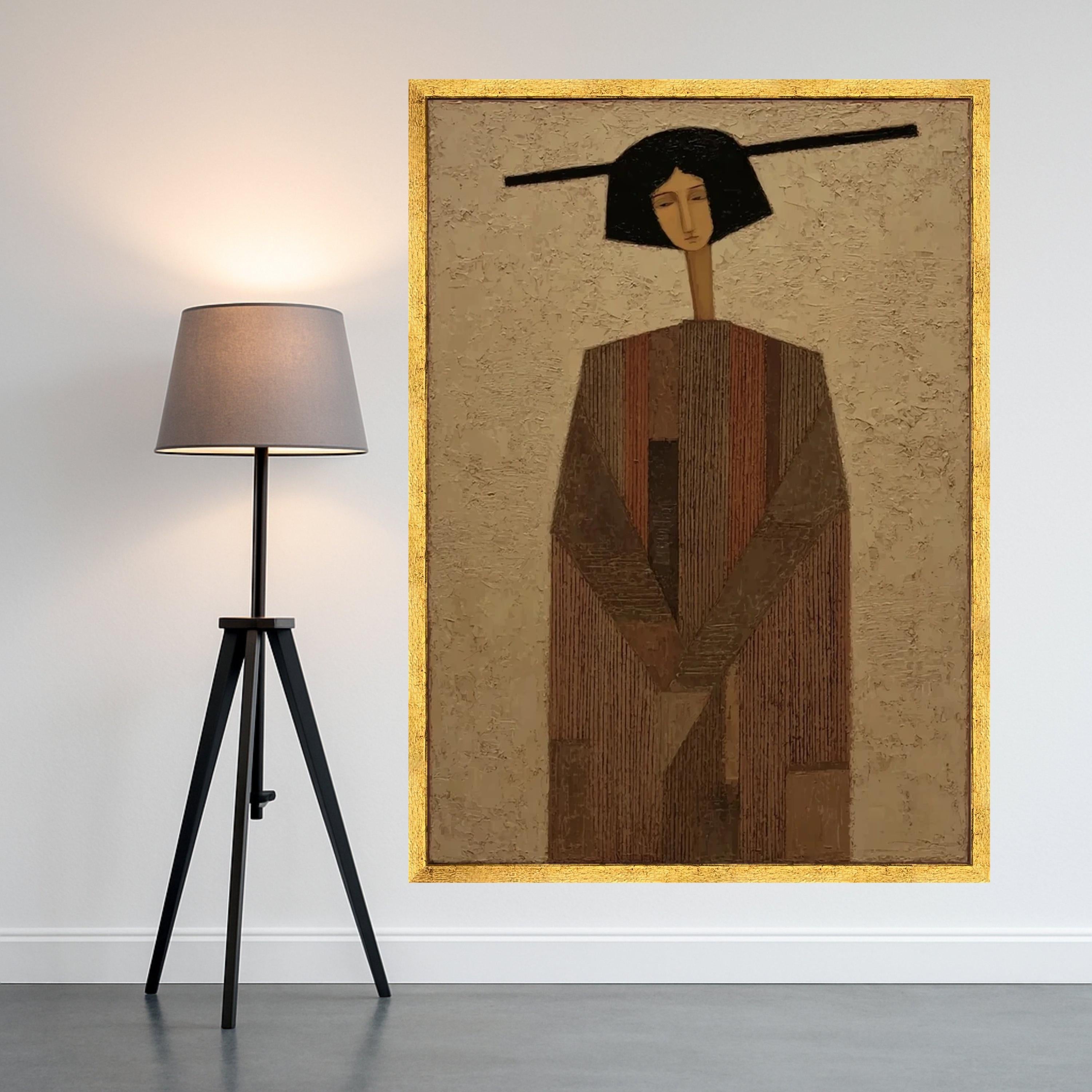 Abstract Woman Portrait Canvas, Modern Art Print, Wall Art, Minimalist Home Décor, Figurative Art Canvas Ready To Hang,