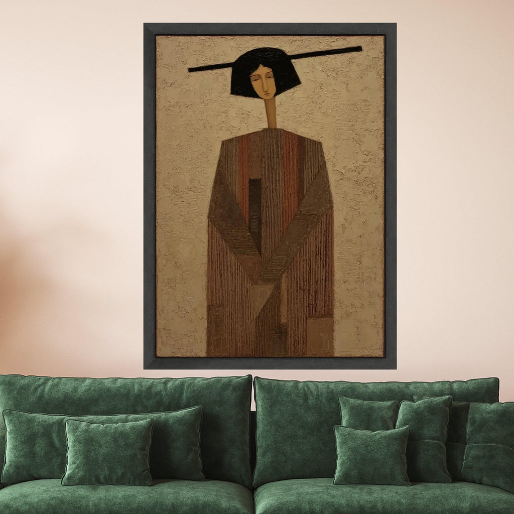 Abstract Woman Portrait Canvas, Modern Art Print, Wall Art, Minimalist Home Décor, Figurative Art Canvas Ready To Hang,