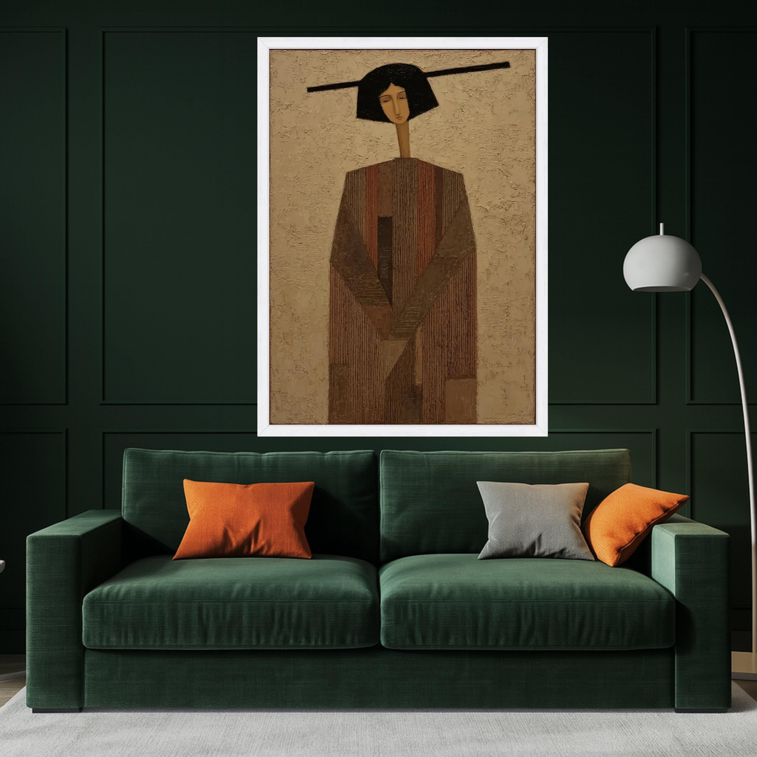 Abstract Woman Portrait Canvas, Modern Art Print, Wall Art, Minimalist Home Décor, Figurative Art Canvas Ready To Hang,