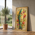 Fresh Fish and Herbs Canvas Wall Art, Culinary Kitchen Decor, Lemon and Tomato Still Life Painting, Gourmet Food Canvas, Rustic Home