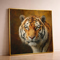 Majestic Tiger Portrait Canvas, Wildlife Wall Art, Animal Face Close-Up, Nature-Inspired Home Decoration, Bold Statement Canvas
