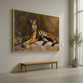 Majestic Bengal Tiger Canvas Art, Wildlife Wall Decor, Animal Portrait Canvas, Nature Inspired Home Decoration, Ready to Hang Wall Art
