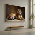Majestic Bengal Tiger Canvas, Realistic Animal Wall Art, Wildlife Decoration, Nature Canvas Print, Big Cat Art for Home