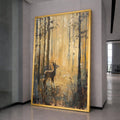 Majestic Deer Art Canvas Wall Art Print Autumn Forest Deer Art Canvas Print Rustic Woodland Wall Art Print Nature Decor